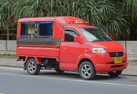 Thai tuk-tuk taxi in Phuketのeditorial素材