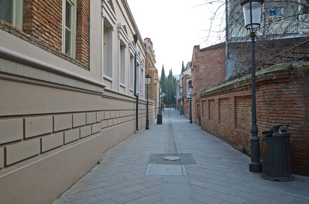 Cozy street Shavteli in old Tbilisi Georgia
