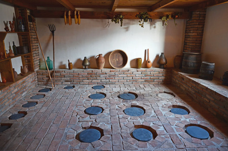 Traditional Georgian wineryのeditorial素材