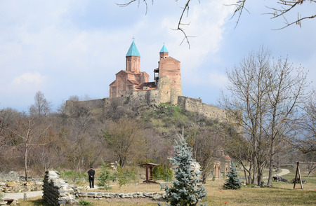Fortress and the Church of the Archangels Michael and Gabriel. Gremi architectural complex in...