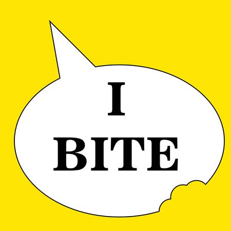 I Biteのイラスト素材