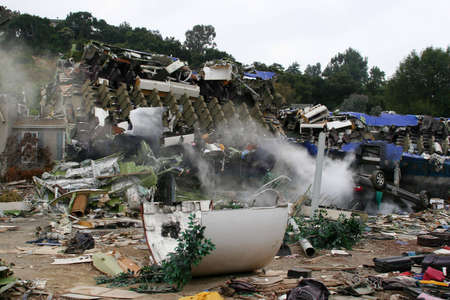Air Crash Disaster Movie Set, USA