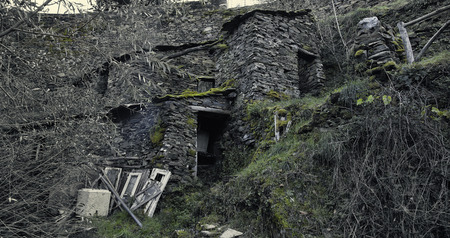 Piodao is a very old little mountain village,in Arganil,portugalの写真素材