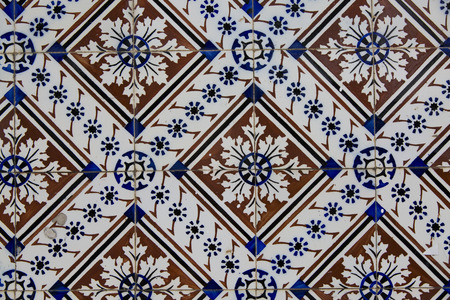 Vintage ceramic tile