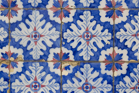 Vintage ceramic tileの写真素材