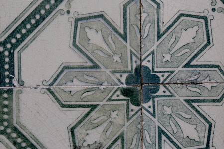 Vintage ceramic tileの写真素材