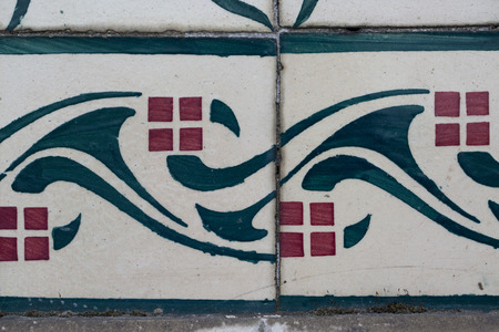 Vintage ceramic tile