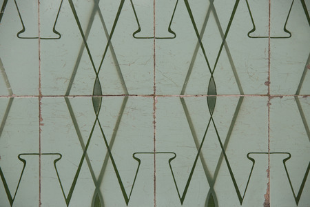 Vintage ceramic tileの写真素材
