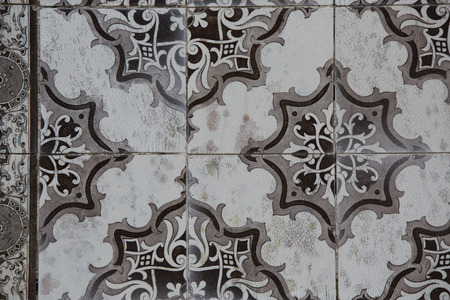 Detail of some typical portuguese tiles