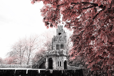 The Regaleira Palace (known as Quinta da Regaleira) located in Sintra, Portugalのeditorial素材
