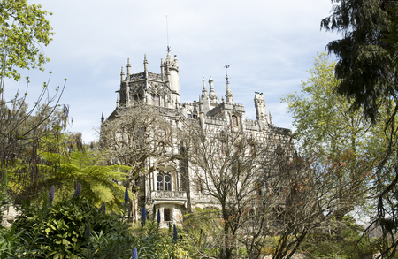 The Regaleira Palace (known as Quinta da Regaleira) located in Sintra, Portugalのeditorial素材