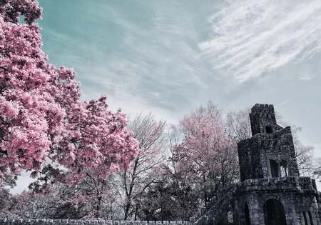 The Regaleira Palace (known as Quinta da Regaleira) located in Sintra, Portugalのeditorial素材