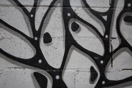 Beautiful street art graffitiの写真素材