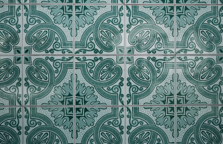 Detail of some typical portuguese tiles