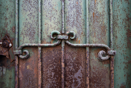 Old iron gateの写真素材