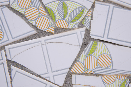 Broken tilesの写真素材