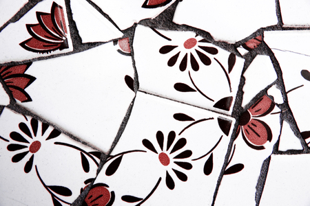 Broken tilesの写真素材