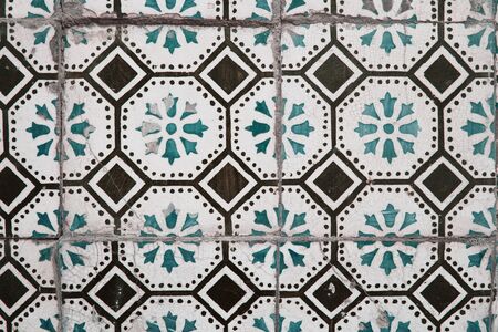 Traditional ornate portuguese decorative tiles