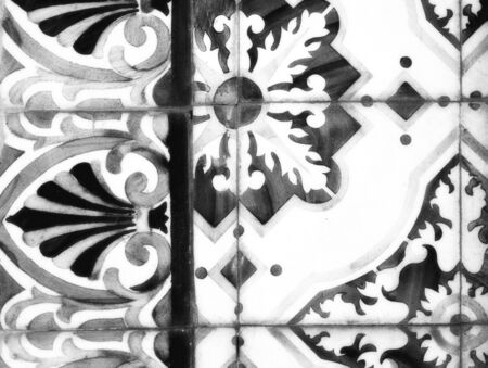 Traditional ornate portuguese decorative tilesの写真素材