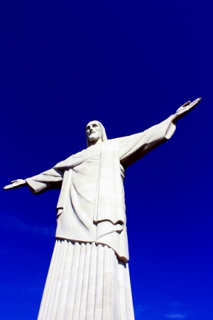Christ the redeemer (Cristo Redentor), Rio de Janeiro.のeditorial素材