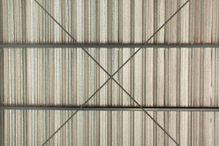 metal sheet roof top pattern and textureの写真素材