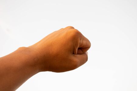 isolated hand and palm in many positionの写真素材