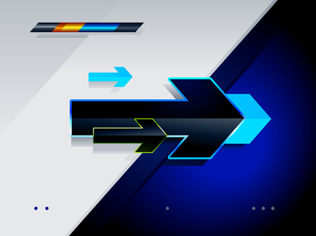 High tech arrows. Abstract vector illustration.のイラスト素材