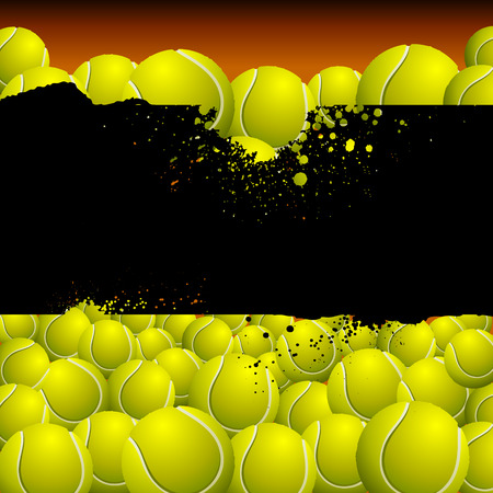 Vector background filled with balls. There is a place for your text.のイラスト素材