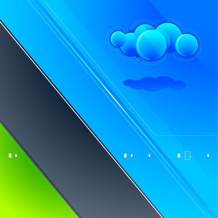 Abstract vector image. High tech landscape. Creative idea. のイラスト素材