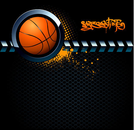 Basketball grunge backgroundのイラスト素材
