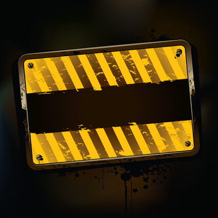 Rusty grunge banner on dark backgroundのイラスト素材