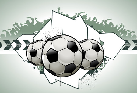 Cool graffiti image with ballsのイラスト素材