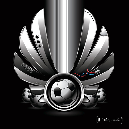 Futuristic football imageのイラスト素材