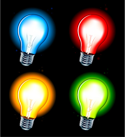 Realistic lamp on white backgroundのイラスト素材