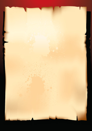 Old paper on dark backgroundのイラスト素材