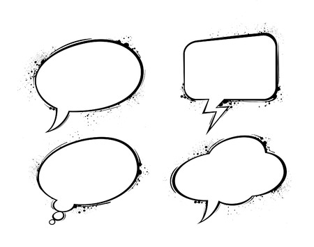 Set of chat bubbles.のイラスト素材