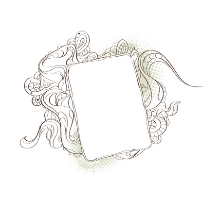 Bizarre background for your text. illustration.のイラスト素材