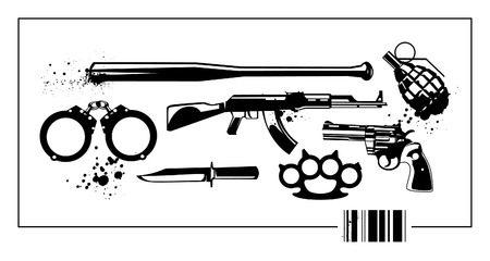 Set of millitary elements. のイラスト素材