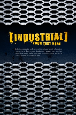 Industrial background with grunge elements and place for your textのイラスト素材