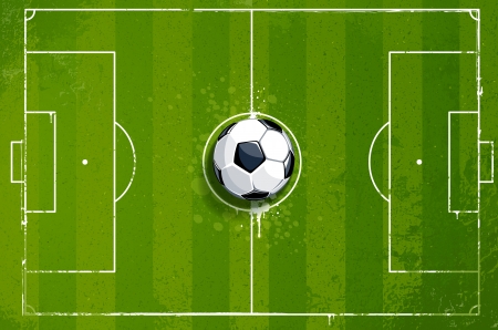 Grunge soccer playing field. のイラスト素材