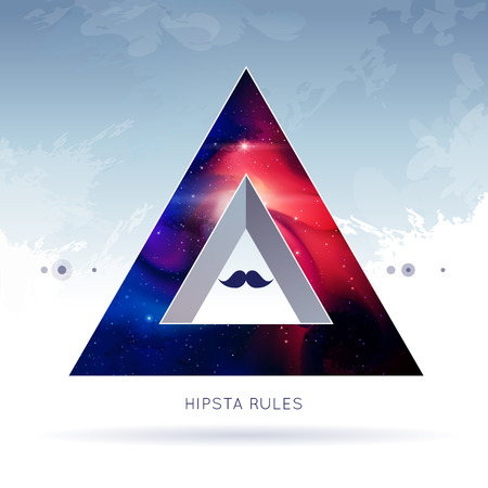 Triangle hipster background. Vector illustration.のイラスト素材