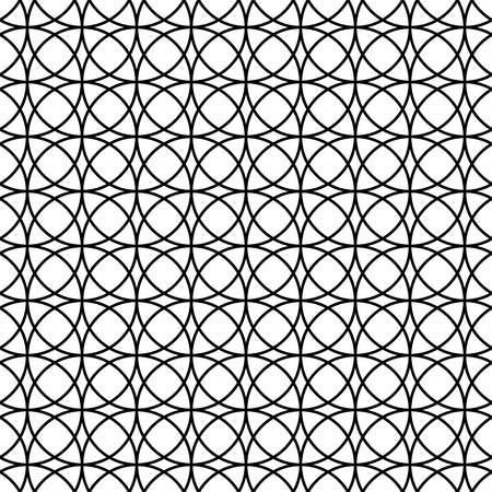 Seamless Abstract Pattern with Circles. Vector endless texture.のイラスト素材