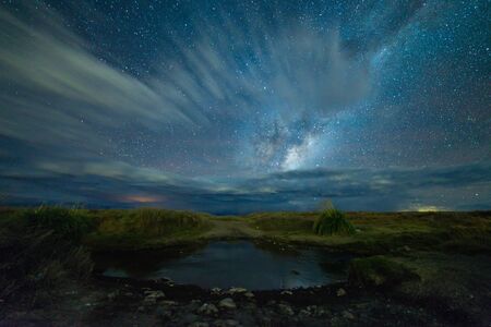 Milky way in Atacama desertの写真素材