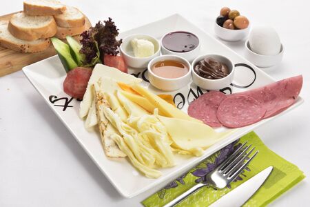 breakfast plateの写真素材