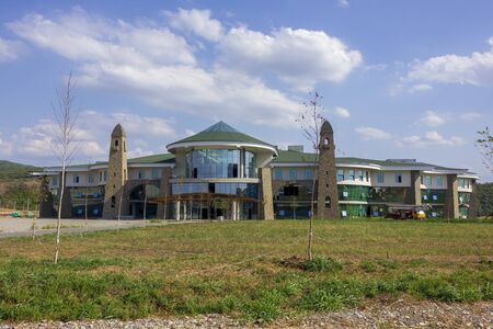 Gudermes, Russia. 11 august, 2019. GUDERMES, CHECHEN REPUBLIC, RUSSIA - august 11, 2019: at the Russian Special Forces University.のeditorial素材