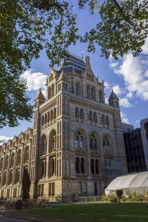 LONDON, UK - september 9, 2018: Natural History Museum facade on April 16, 2013 in London, UK. The museum collections comprise almost 70 million specimens from all parts of the world.のeditorial素材