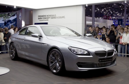 Paris Motor Show 2010 in Paris, showing BMW serie 6, first time show on in the world.のeditorial素材