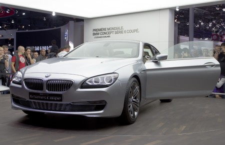 Paris Motor Show 2010 in Paris, showing BMW serie 6, first time show on in the world.のeditorial素材