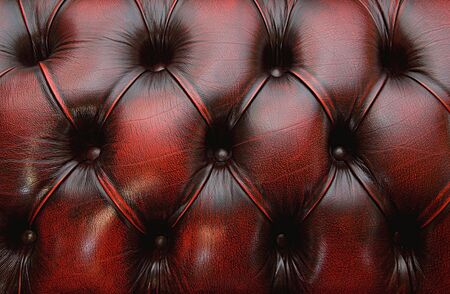 3d capitone leather background checkered soft fabric textile coach decoration with buttonsの写真素材