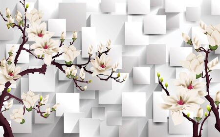 3d flowers, flower, white, silver, blossom, nature, pink, spring, isolated, petal, plant, floral, bloom, beauty, beautiful, flora, flowers, summer, garden, green, yellow, macro,の写真素材